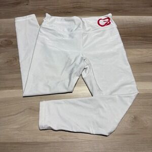 Pheel Spirit 7/8 Leggings Womens Large White Camo Jacquard Athletic Yoga Pants‎